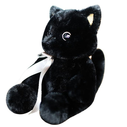 uoozii®️ 12" | 2 Pounds Black Cat | Non-Shedding | Warmable & Coolable