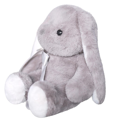 uoozii®️ 12" | 2 Pounds Grey Bunny | Non-Shedding | Warmable & Coolable