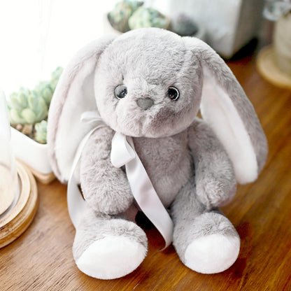 uoozii®️ 12" | 2 Pounds Grey Bunny | Non-Shedding | Warmable & Coolable