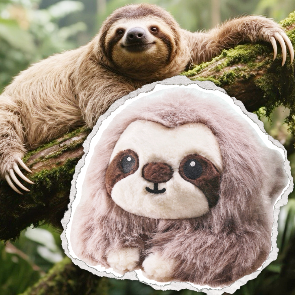 uoozii®️ 24" | 5 Pounds Gray Sloth | Zipped Warmable & Coolable Pouch