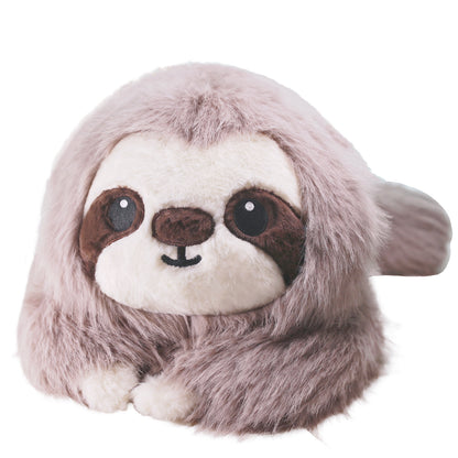 uoozii®️ 24" | 5 Pounds Gray Sloth | Zipped Warmable & Coolable Pouch