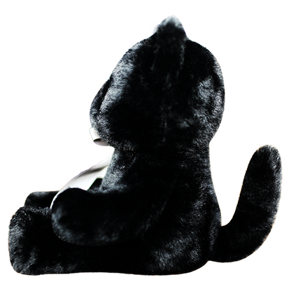 uoozii®️ 12" | 2 Pounds Black Cat | Non-Shedding | Warmable & Coolable