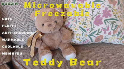 uoozii®️  12" | 2 Pounds Teddy Bear | Non-Shedding | Warmable & Coolable